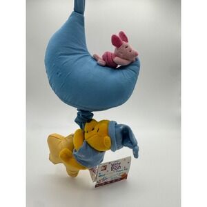 Vintage 2000 Disney Winnie the Pooh Piglet Character Musical Toy Moon Stars